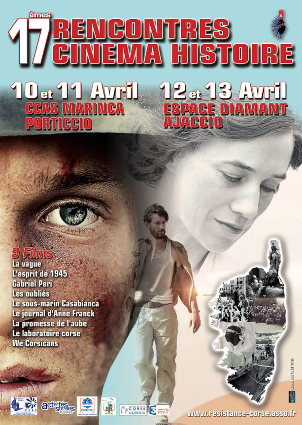 17èmes Rencontres Cinéma-Histoire : Du 10 au 13 Avril entre Porticcio et Ajaccio