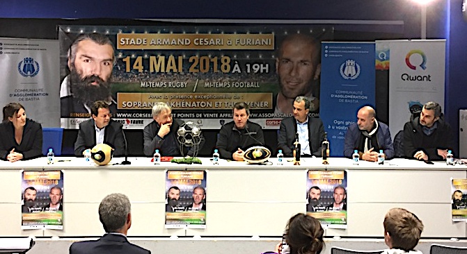 Organisateurs et partenaires ont présenté mercredi la rencontre football/rugby du 14 mai