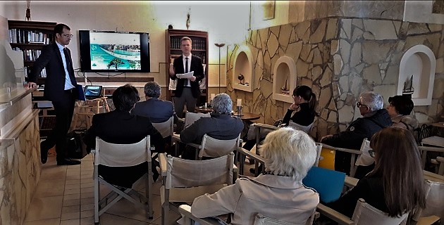 Lancement du programme tourisme durable et économie circulaire "Rispettu l’hôtellerie durable" par Nicolas Soudon Directeur de l’action territoriale ADEME et Camille Fabre Directeur régional ADEME corse. 21 hôtels engagés aujourd’hui et 400 adhérents