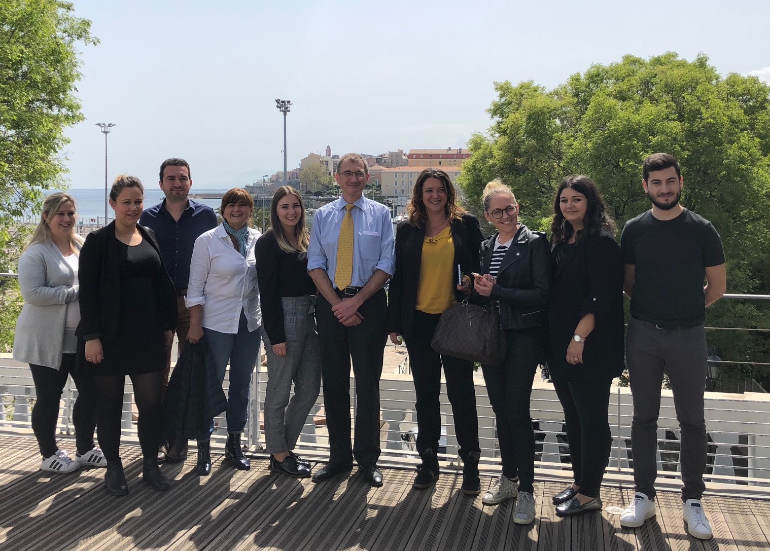 Eric Vincent, directeur commercial et du programme d’ASL Airlines France  et les représentants des agences de voyage