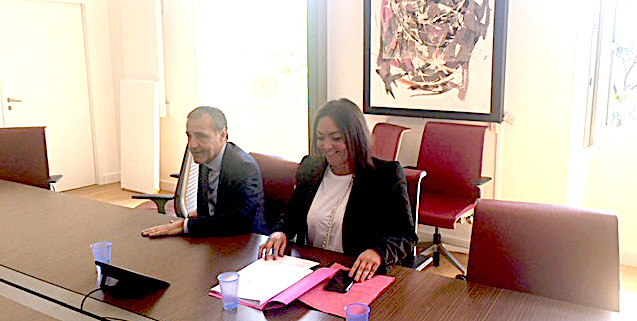 Jean-Guy Talamoni et Vanina Borromei