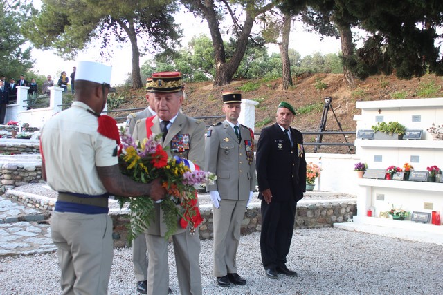 Cérémonie au carré militaire de Calvi en mémoire des victimes de Kolweizi