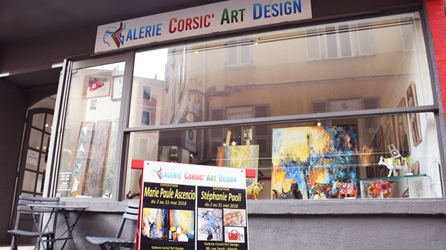  Ajaccio : Stéphanie Paoli et Marie-Paule Ascencio exposent à la galerie Corsic'Art Design