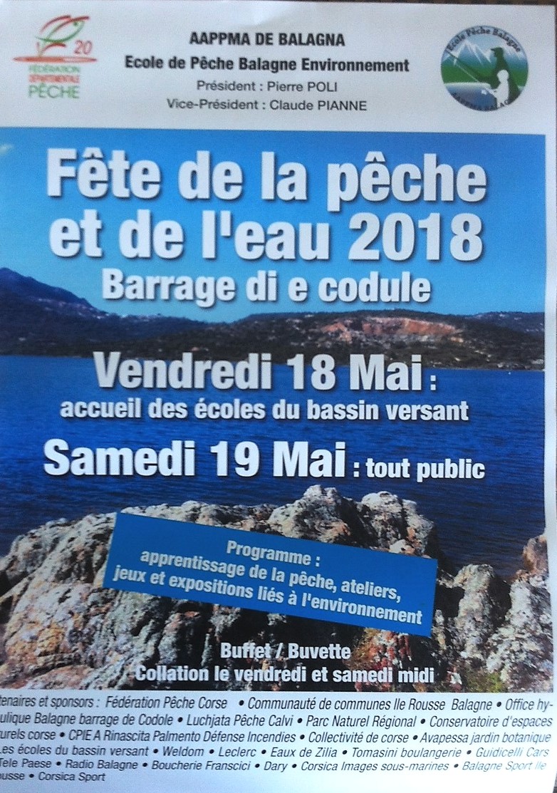 17ème fête de la pêche et de l'eau  au barrage de Cotule les 18 et 19 mai