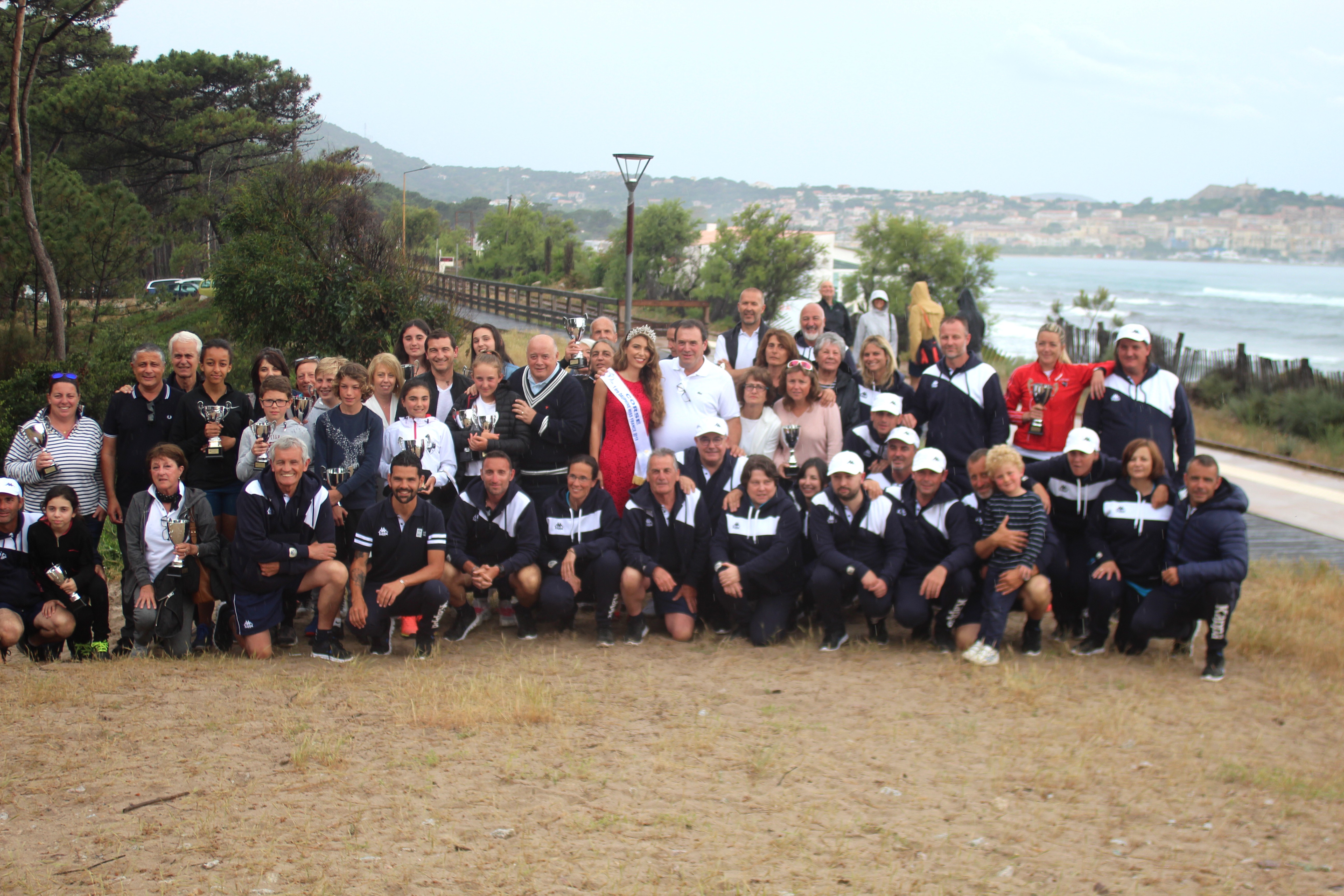 Remise des prix des championnats de Corse de tennis au club house du TC Calvi