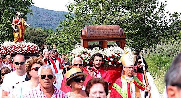 L'évêque de Corse au pèlerinage de Sainte Restitude à Calenzana