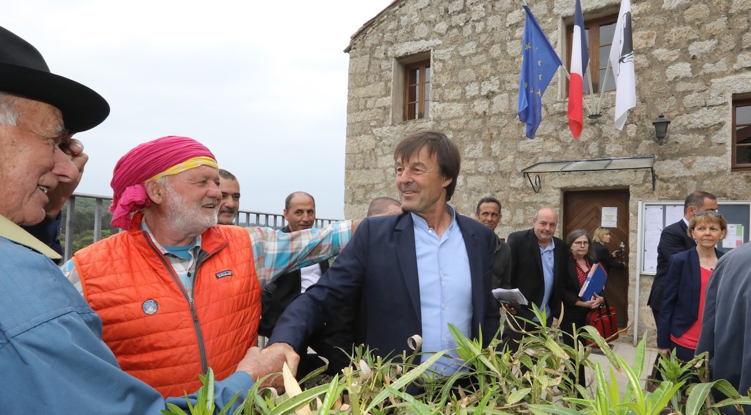 Nicolas Hulot à Quenza Photo MJT