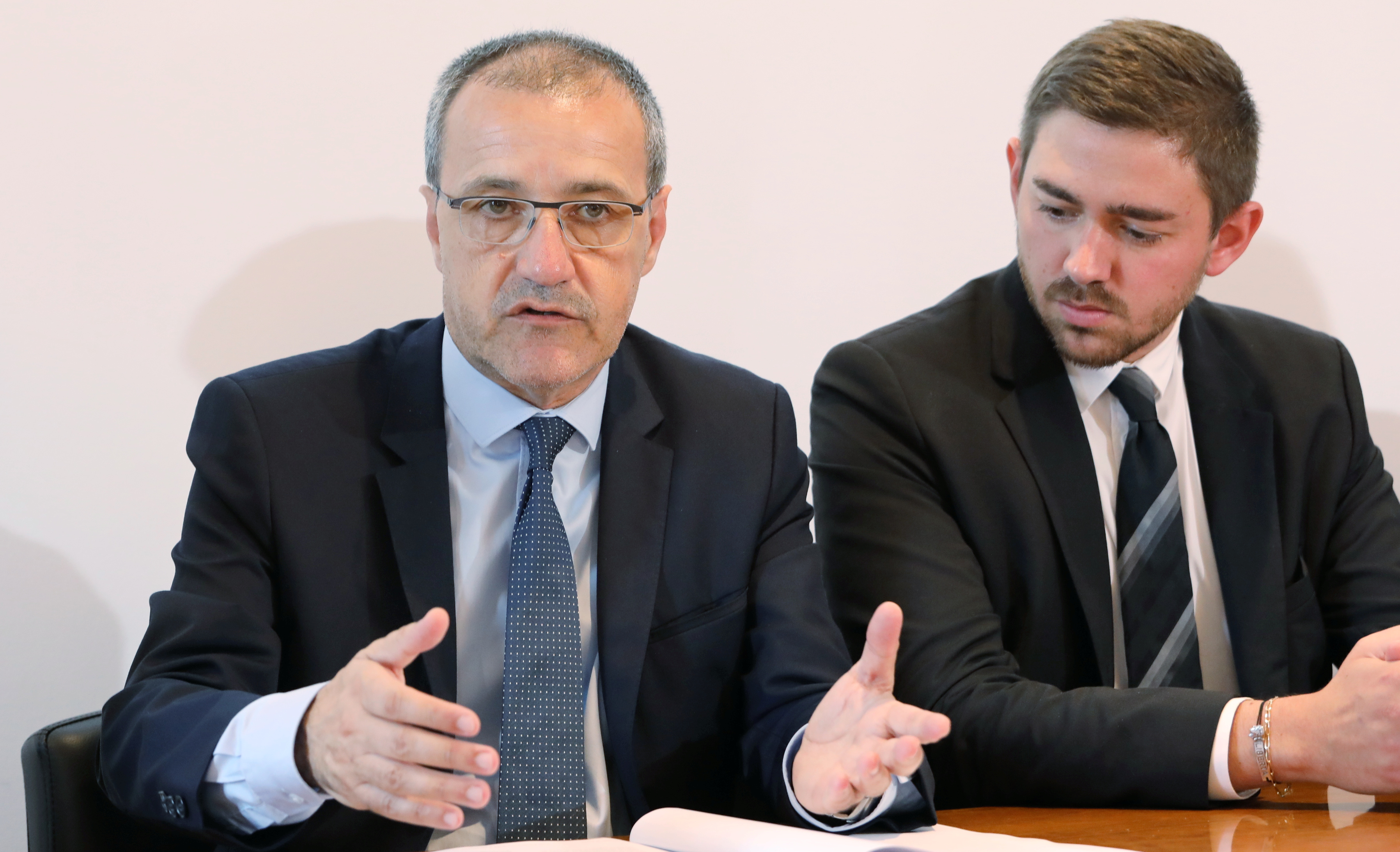 Jean-Guy Talamoni et Petru Antone Vesperini, vice-président de l'Assemblea di a Giuventù..