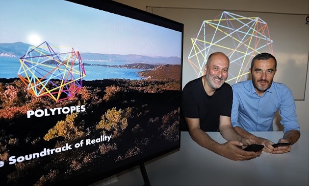 Présentation de l'application Polytropes dans les locaux de Qwant Music d'Ajaccio. Photo MJT