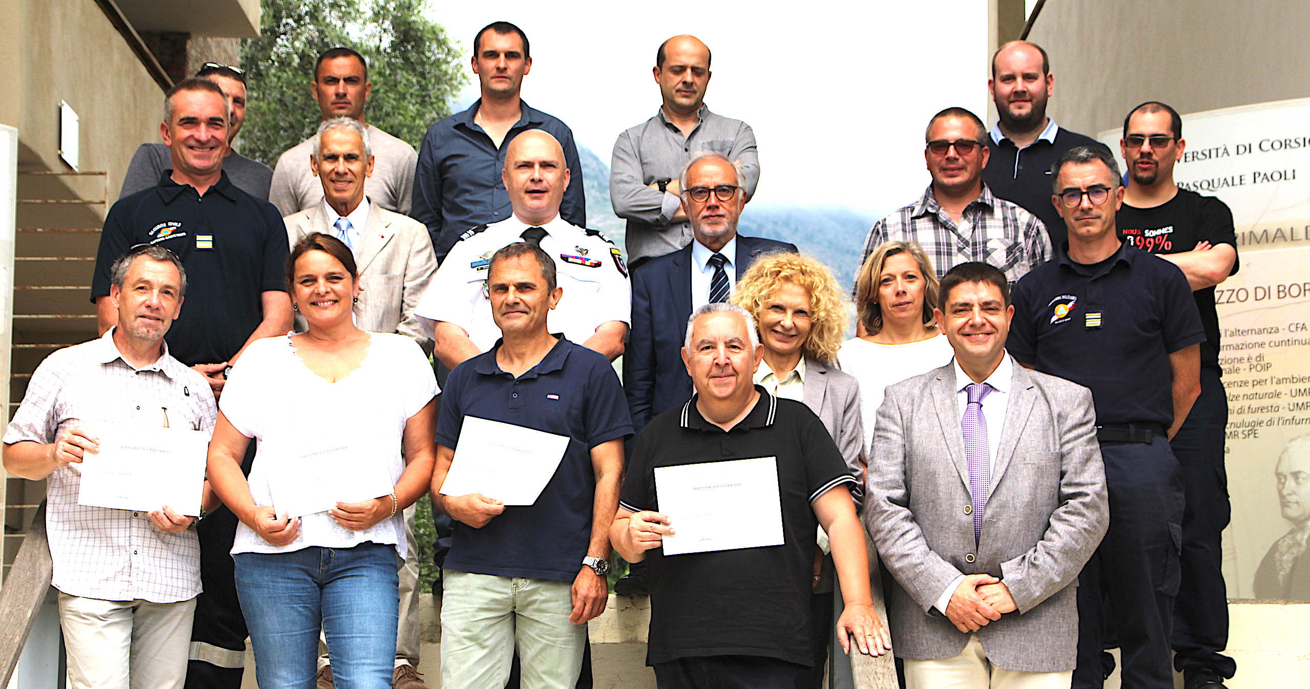 Remise officielle des diplômes universitaires C2MS2 à Corte