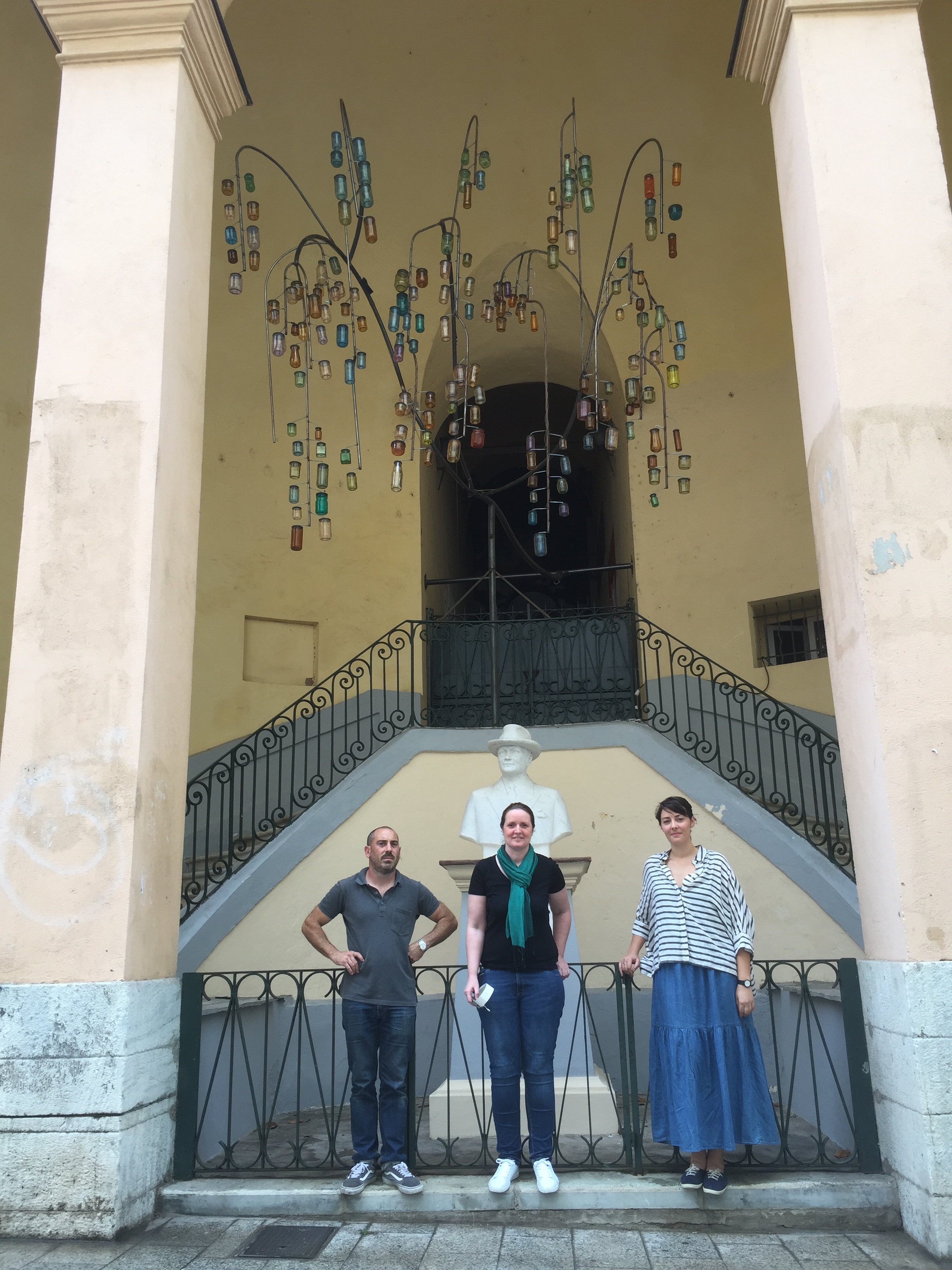 Sébastien Attard, Estelle Visani et Lisandra Quiriconi du collectif "Awaka"