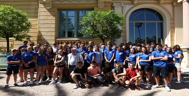 Les jeunes sportifs du Jeux des Iles et du Raid’Oxyjeunes Aventure 2018 reçu à la Collectivité de Corse.