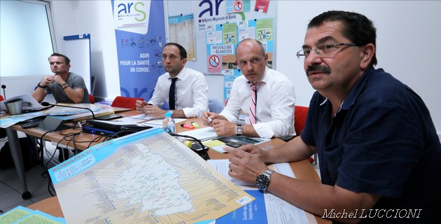 Conférence de presse de l'ARS sur la qualité des eaux de baignade en Corse