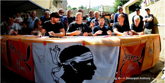 Conférence de presse de Corsica Libera du 14 juillet