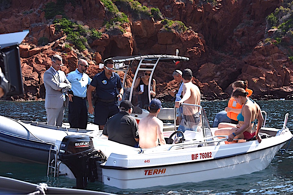 Opération de  prévention et de sécurité maritime dans la réserve naturelle de Scandula