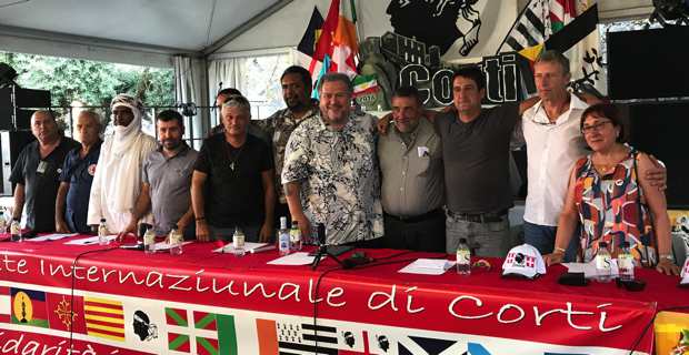 Les délégations étrangères aux 37ème Ghjurnate internaziunale.