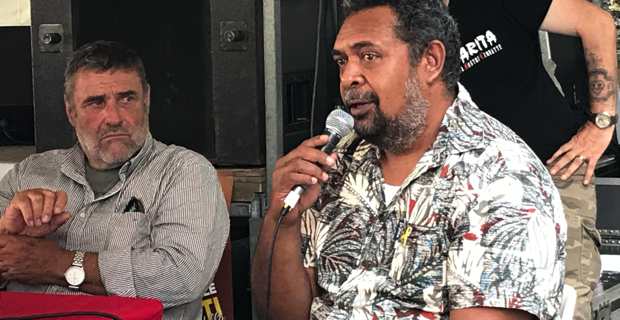 Mickael Forrest, secrétaire permanent pour les relations extérieures du FLNKS (Front de Libération Nationale Kanak et Socialiste).