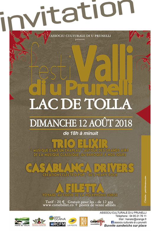 Terzu FestiValli di u Prunelli in Tolla : Mantene un spiritu campagnolu