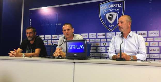 Stéphane Rossi, entraîneur, Claude Ferrandi, président, et Pierre-Noël Luiggi, vice-président, ont lancé la saison du SC Bastiais