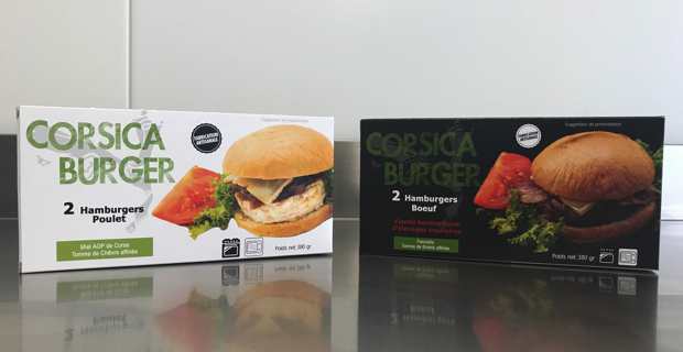 Les deux variétés de burgers corses.