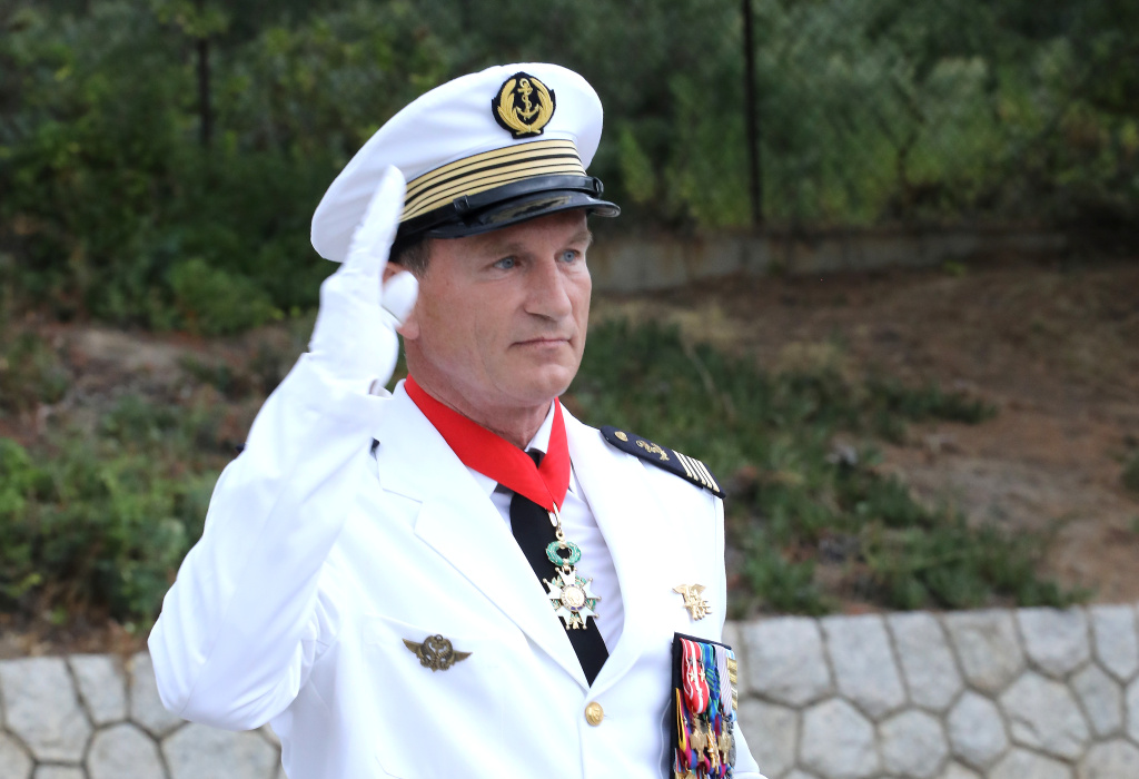 Le capitaine de vaisseau Bertrand de Gaullier des Bordes (Photo Michel Luccioni)