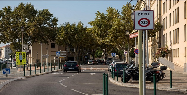 Zone 30 km/h boulevard Sampièro