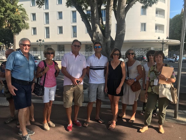 Stella Lacrimini et son groupe à la découverte du quartier nord de Bastia