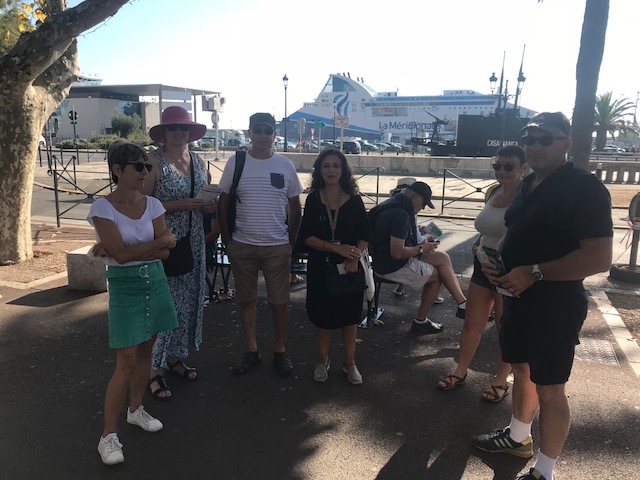 Parisa Paolantoni qui a animé la visite Bastia, ville européenne