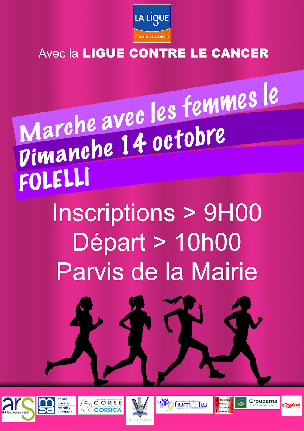 Marche contre la cancer à Folelli