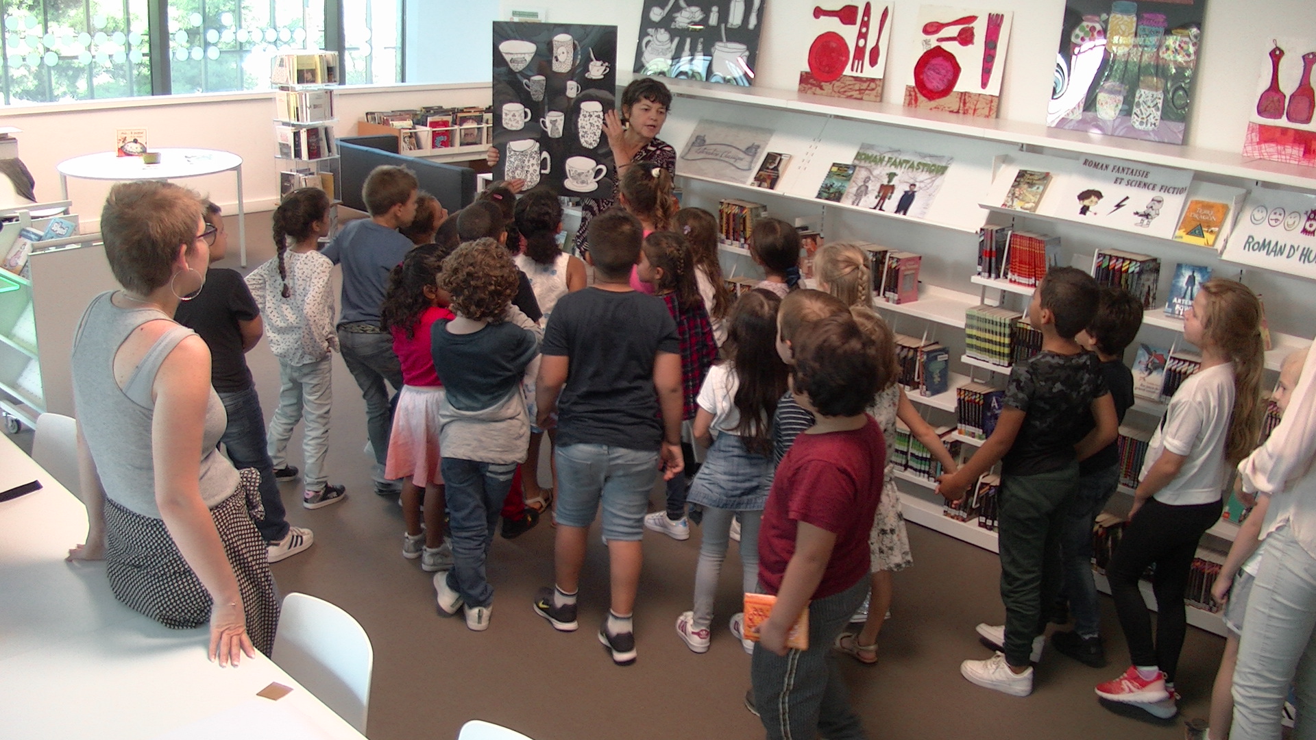 Les CP de l'école Defendini ont été ravis de l'atelier mis en place par Armelle Guissani