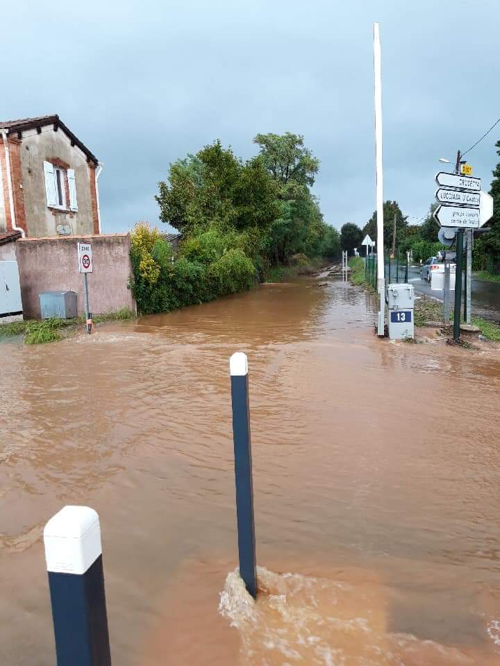 Inondations sur le secteur de Borgo : circulation difficile, trafic ferroviaire temporairement interrompu
