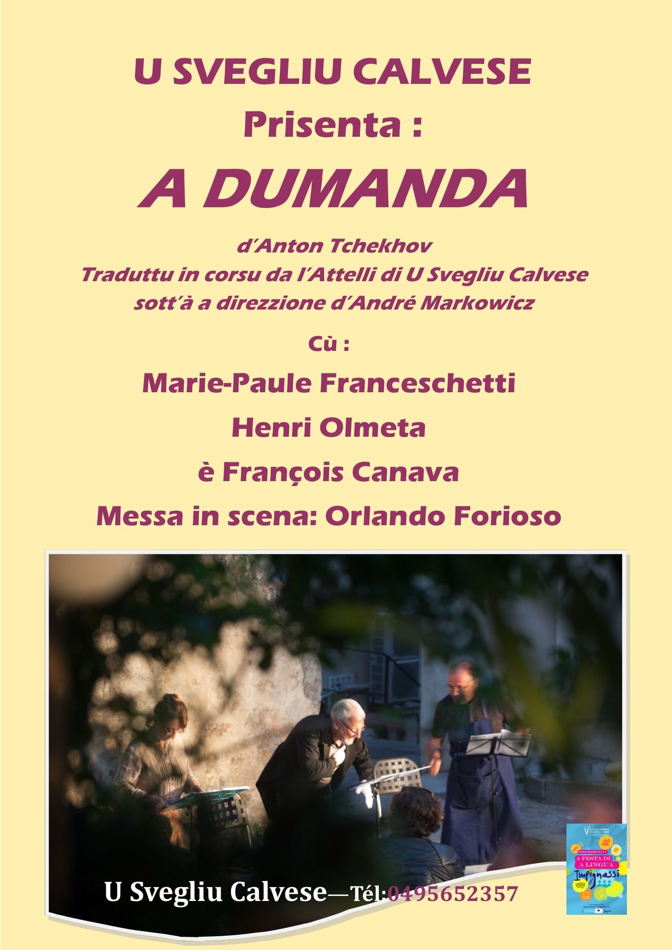 U successu di a Festa di a Lingua in Calvi : una raprisentazione supplementaria 