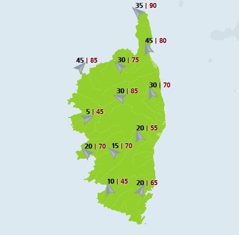 Fortes pluies mais aussi vent tempêtueux !