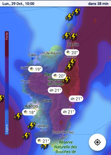 Trafic maritime de Bastia reporté sur le port de l'Ile-Rousse, tunnel fermé et trafic aérien perturbé