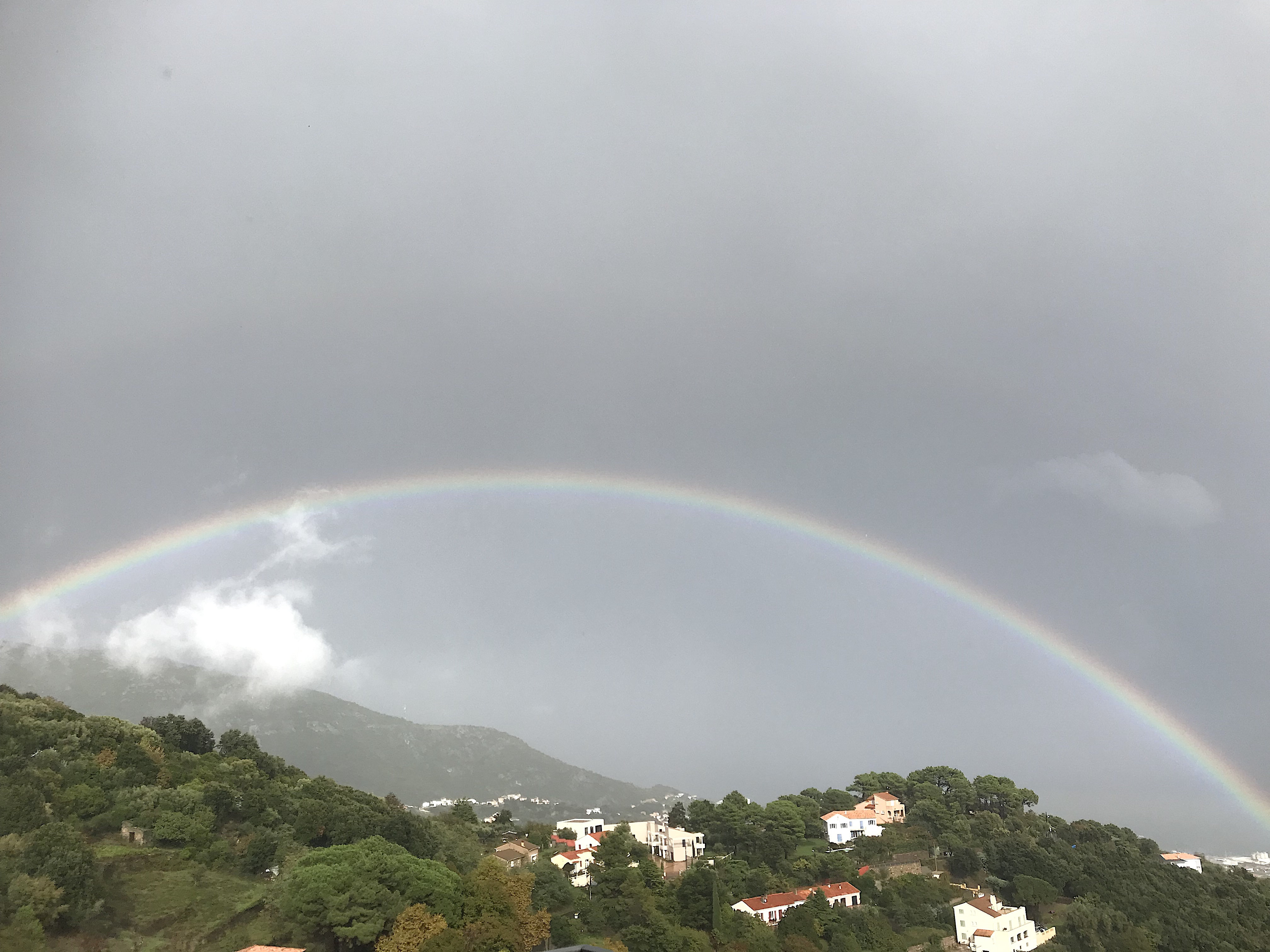 Au-dessus de  Bastia