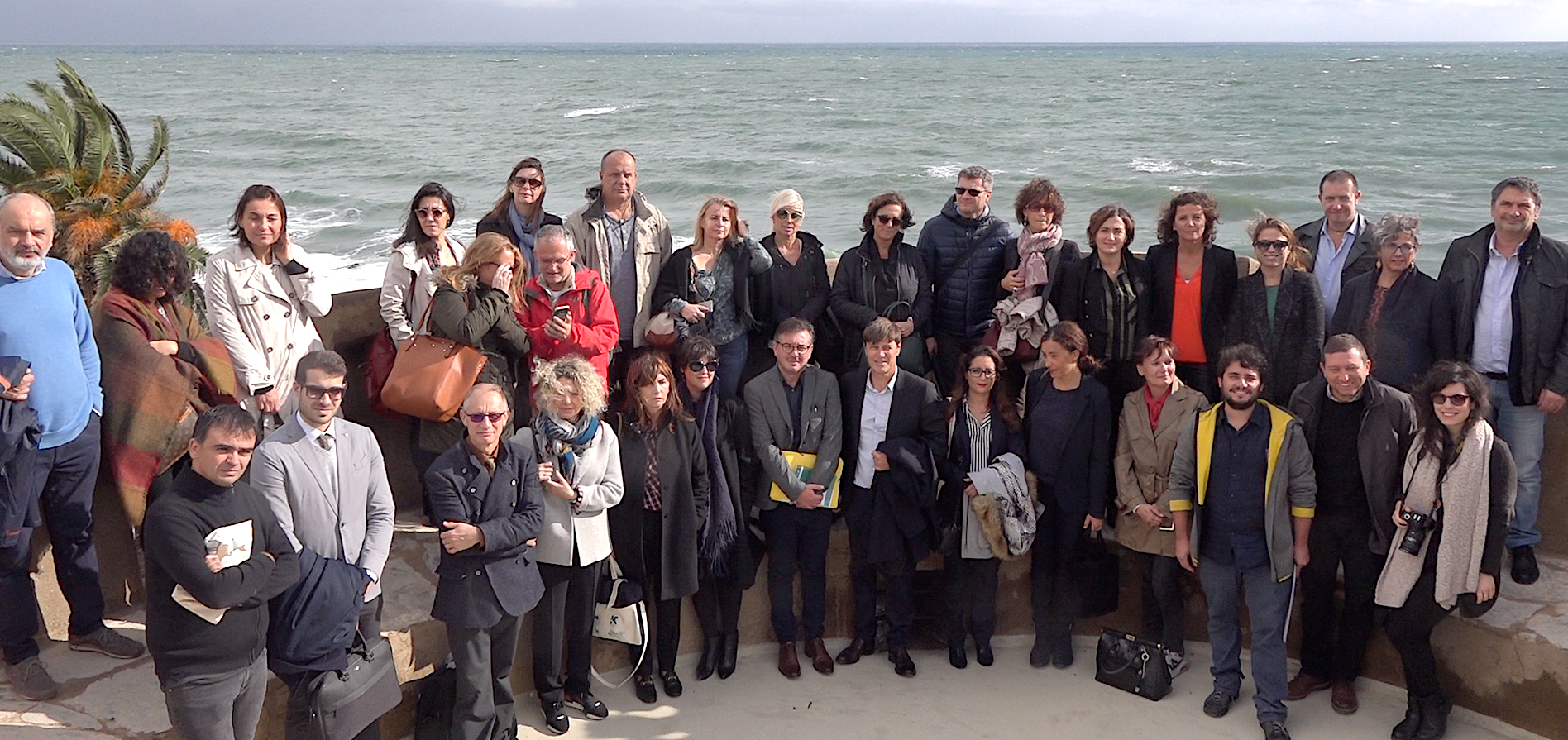 Les partenaires du programme Gritaccess rassemblés sur la tour de Miomu (CNI)