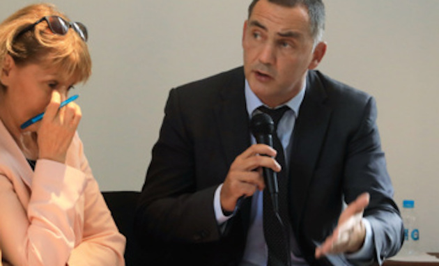 osiane Chevalier, préfète de Corse et Gilles Simeoni, président du Conseil exécutif de Corse