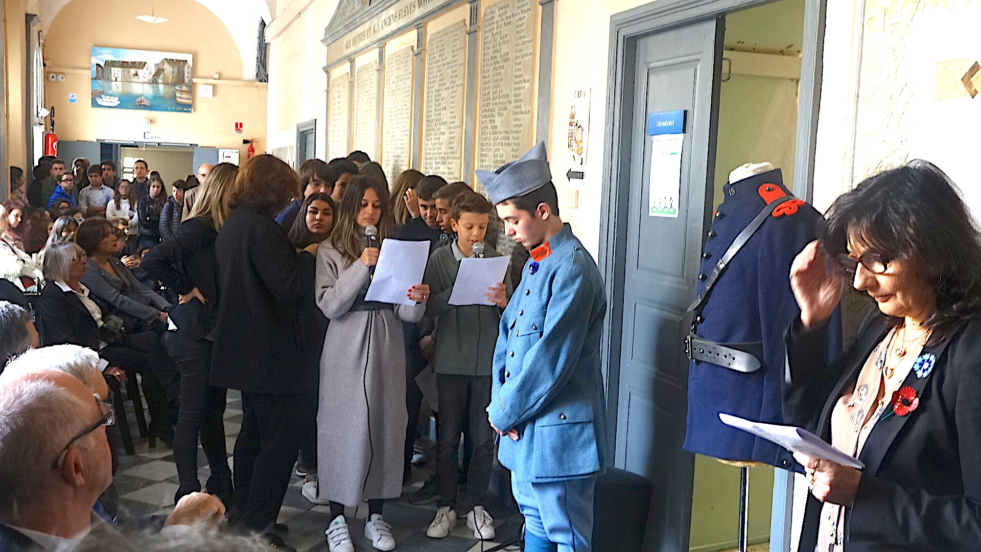 Collège Vinciguerra : Les noms des 200 victimes de la Grande Guerre gravés dans le marbre