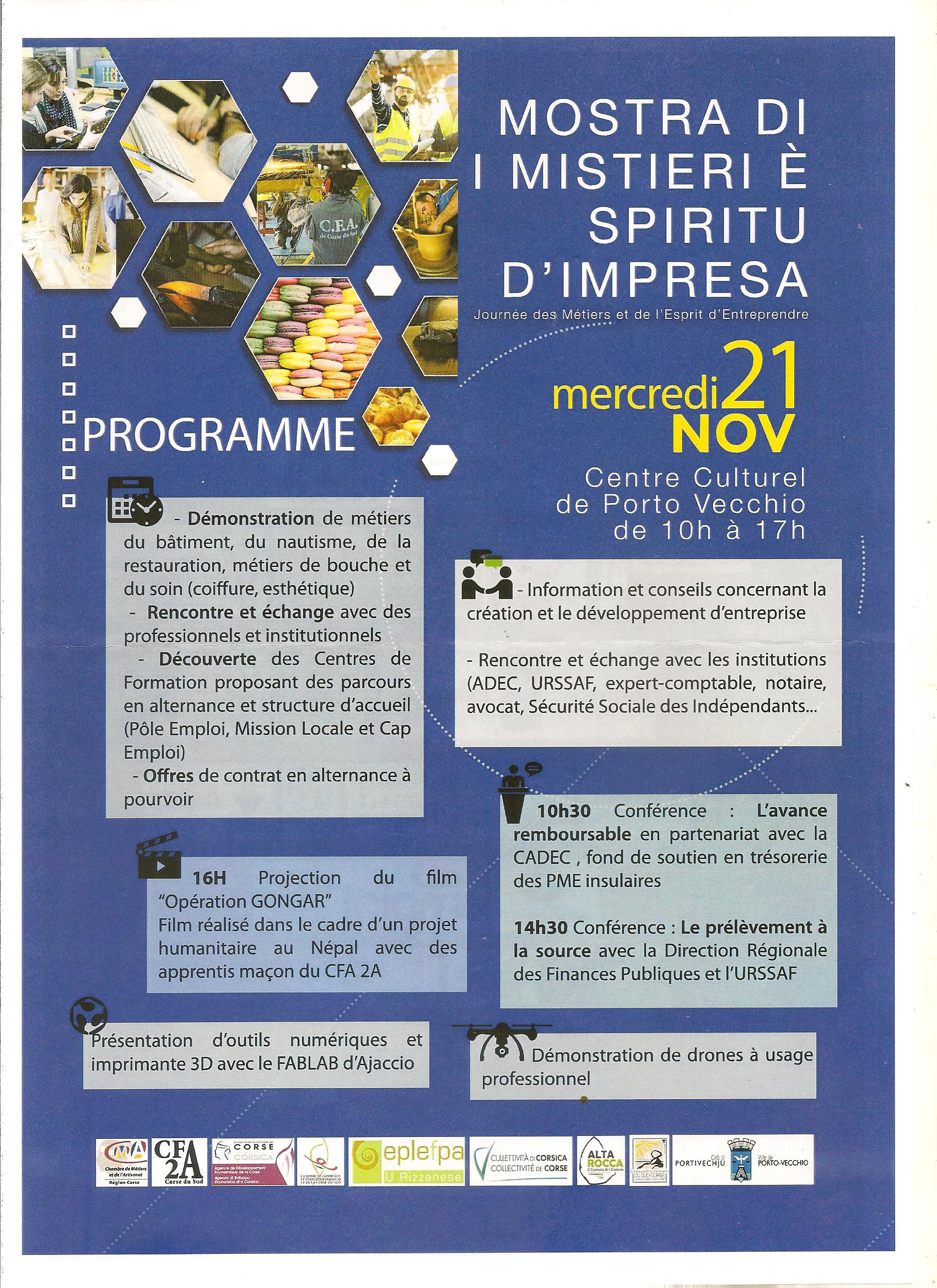 Porto-Vecchio veut changer les regards sur l’Entreprise et l’Artisanat