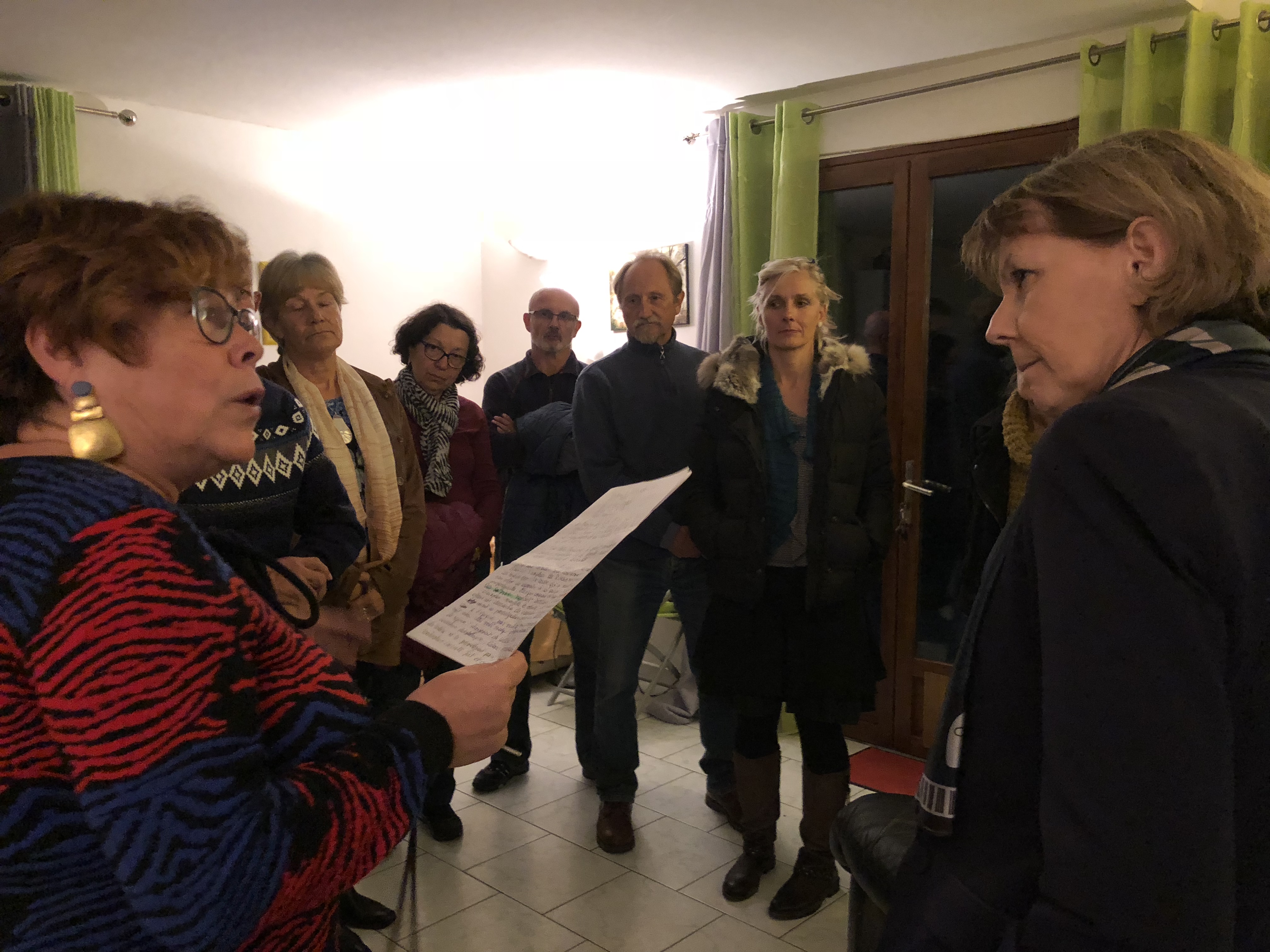 Josiane Chevalier, préfète de Corse visite le complexe sportif Calvi-Balagne et le village d'Avapessa