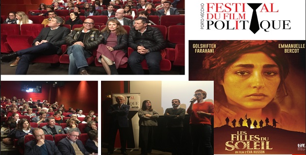 Projection du film "Les filles du soleil" en présence de l'équipe du Festival du film politique de Porto-Vecchio.