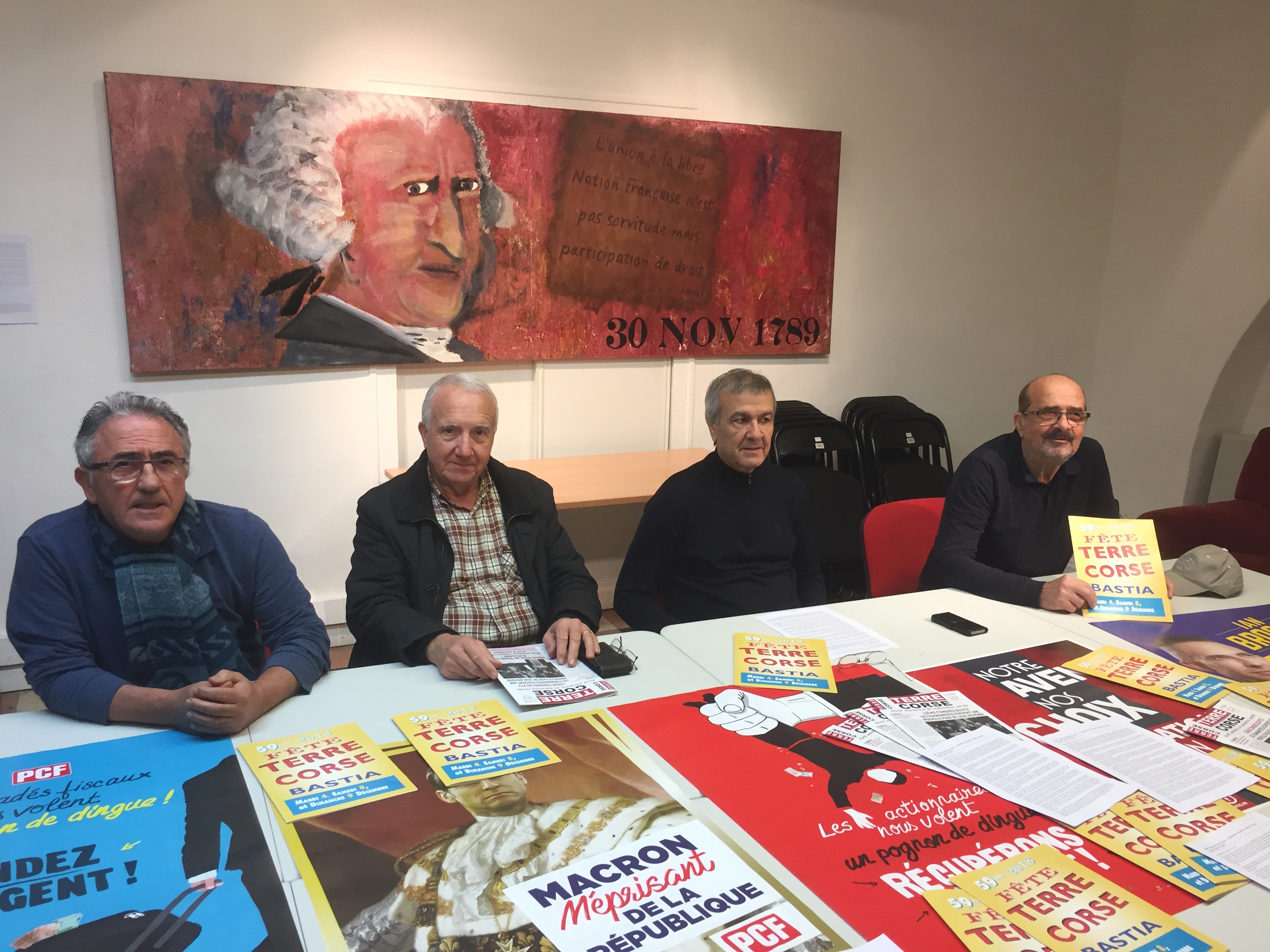 Le PCF de Corse a présenté la 59ème édition de la "Fête de Terre Corse" qui aura lieu ce week-end à Bastia