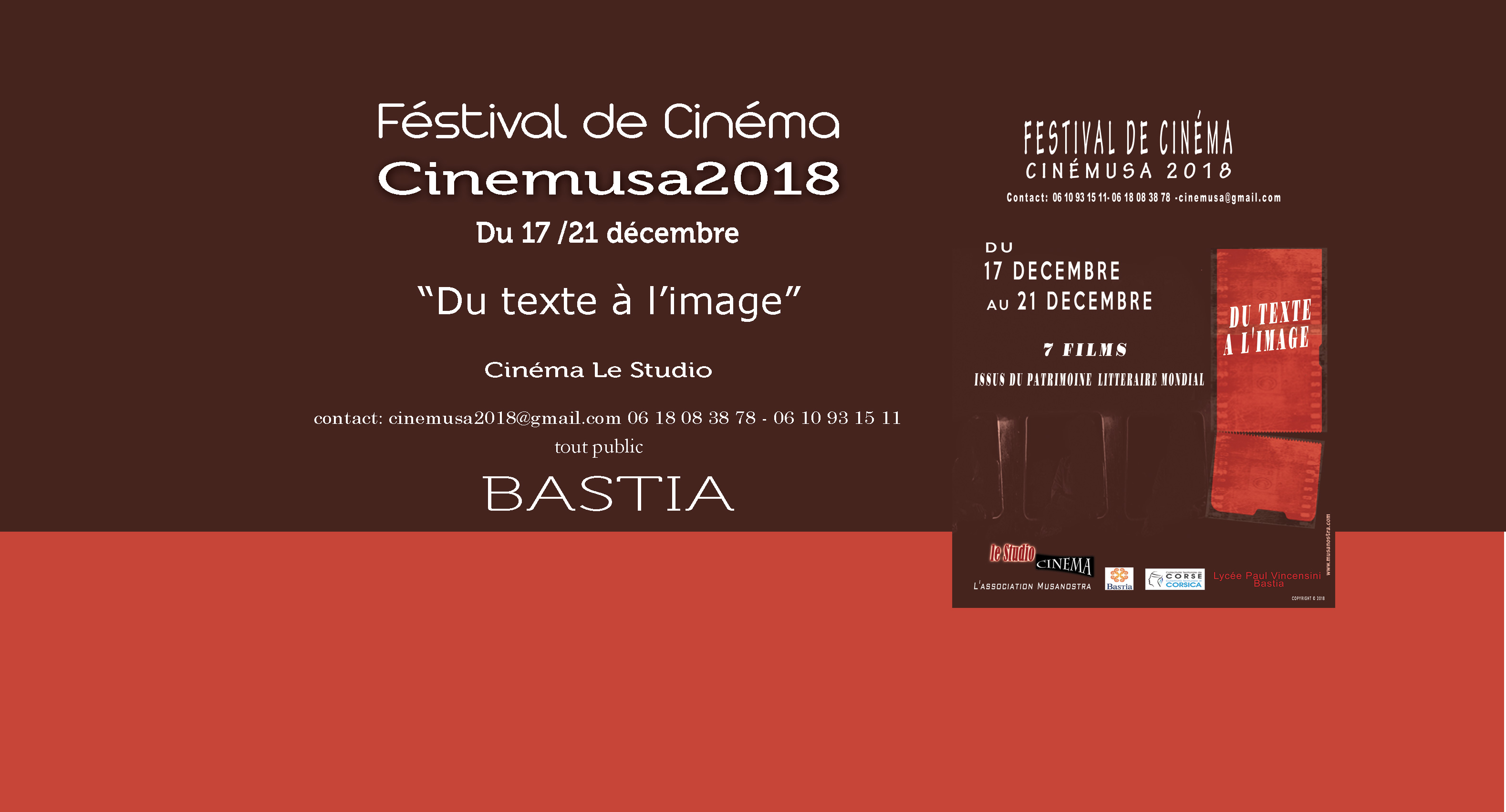 Clap de début pour la 9ème édition du festival Cinemusa de Bastia