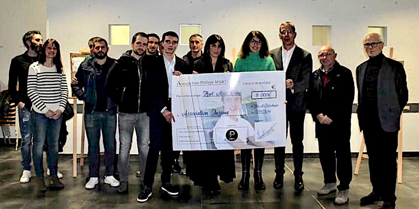 L'association Jean-Philippe Martinetti remet un chèque de 8 000€ à Inseme