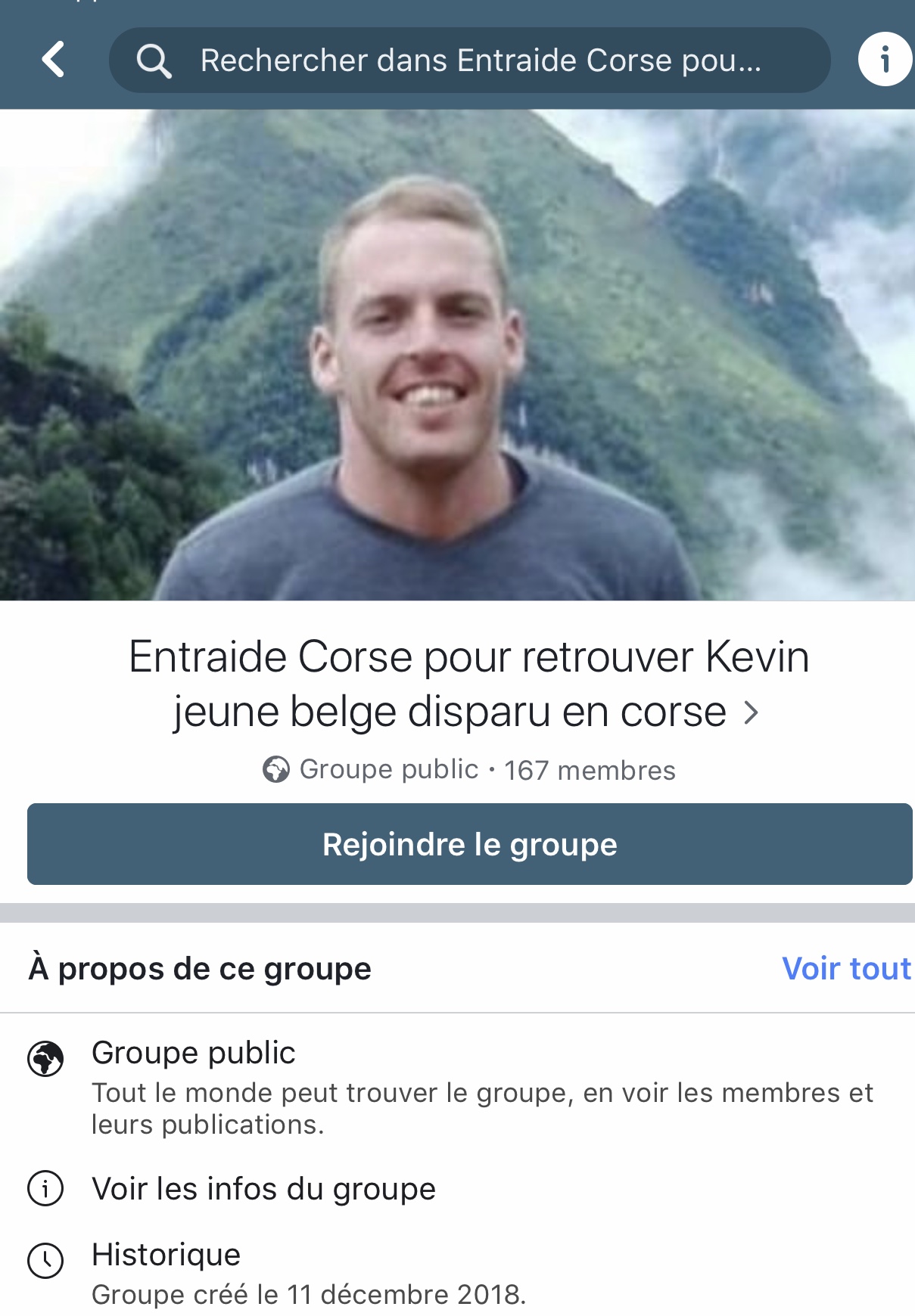 Randonneur belge disparu : Sa famille s'est mise à sa recherche en Corse