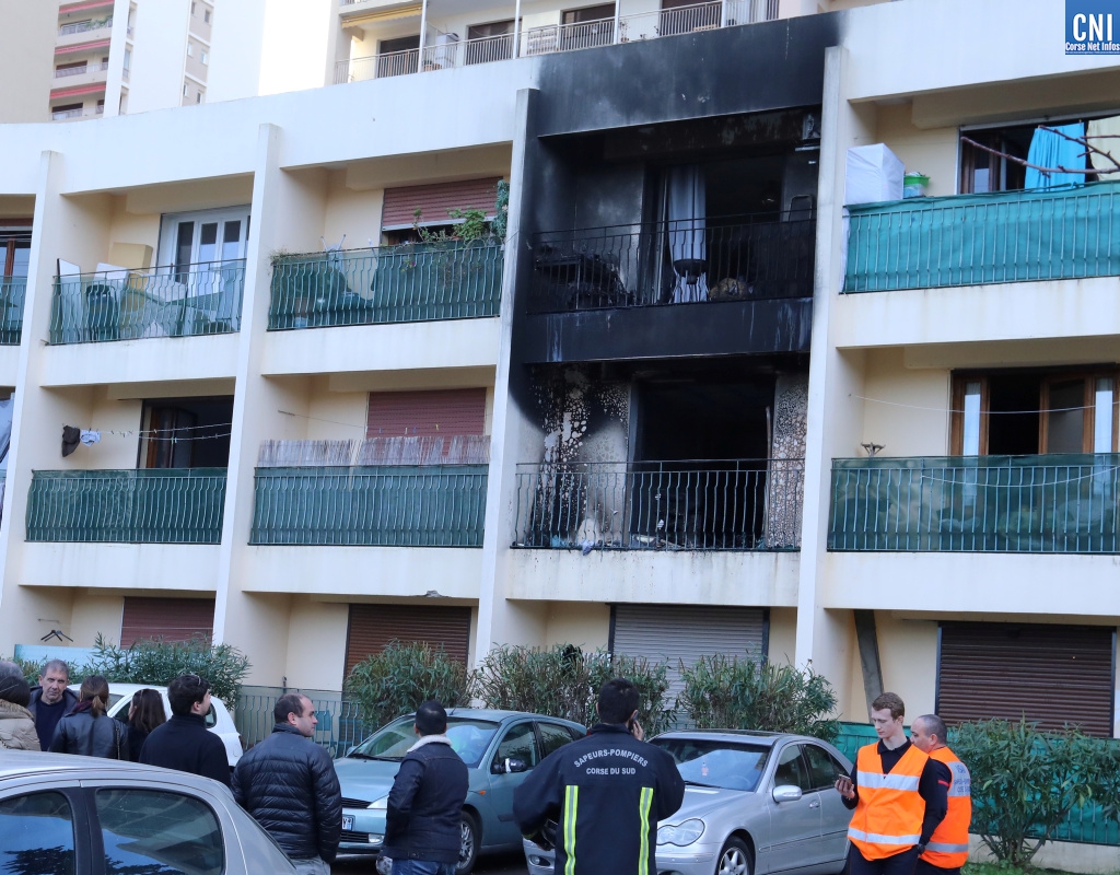 L'appartement totalement détruit Photo Michel Luccioni