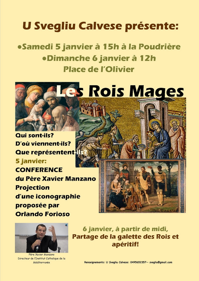 Fête des Rois et conférence sur les "Rois Mages" à Calvi 