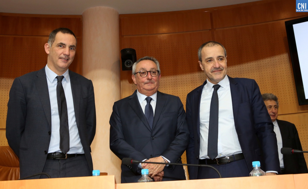 Gilles Simeoni, Paul Scaglia, Jean-Guy Talamoni