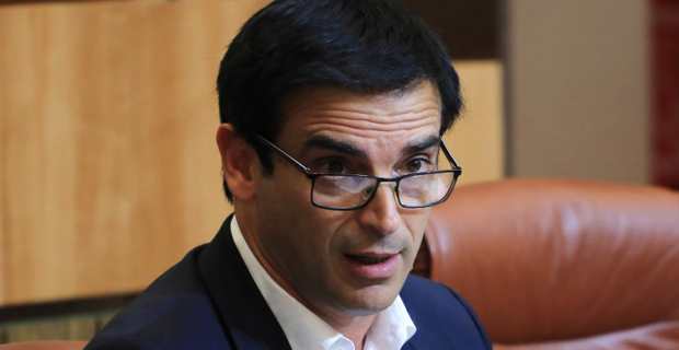 François-Xavier Ceccoli, gérant de la station de conditionnement Fruticor, président du GIEC Corsica comptoir, également maire de San Giulianu, conseiller territorial et secrétaire général LR 2B. Photo Michel Luccioni.