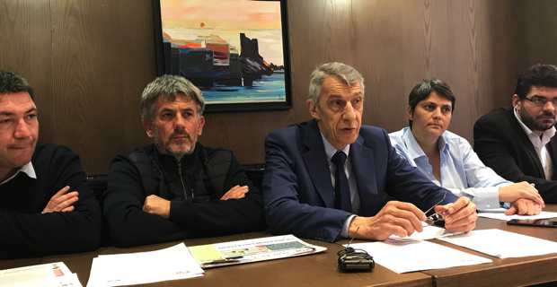 Michel Castellani et son équipe.